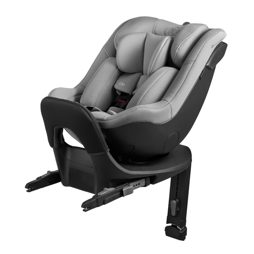 KINDERKRAFT - Laste turvatool pööratava alusega I-GUARD i-Size 40-105 cm hall