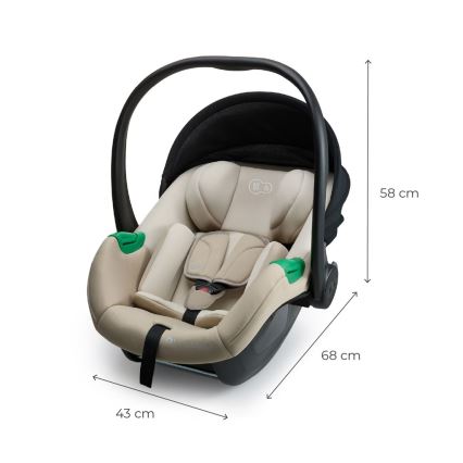 KINDERKRAFT - MINK PRO 2 laste turvatool 40-87 cm (0-13 kg), beež