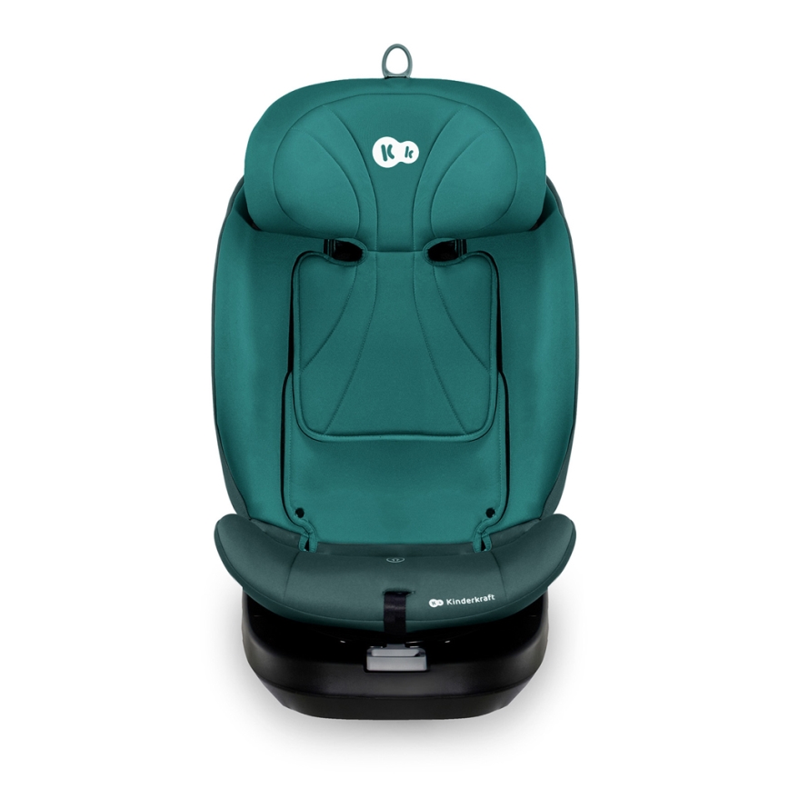 KINDERKRAFT - Pöörleva alusega turvatool I-GROW i-Size 40-150 cm türkiissinine