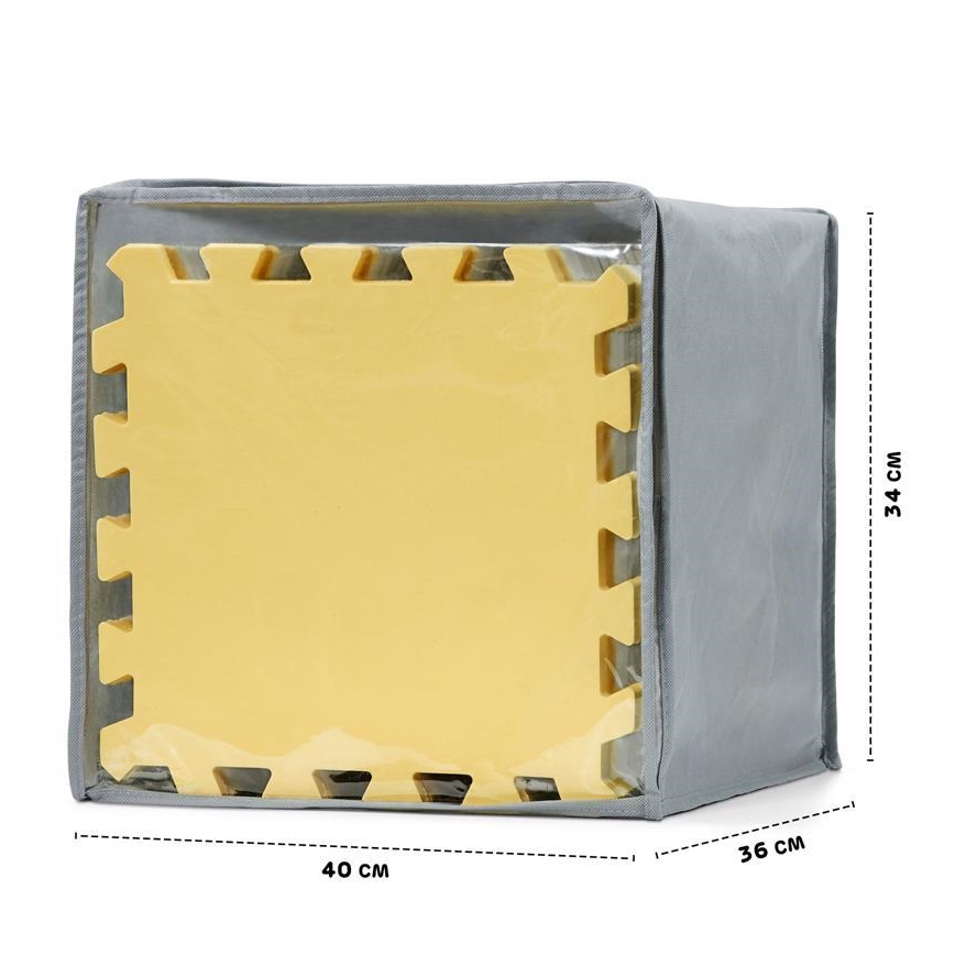 KINDERKRAFT - Puslematt LUNO 30 tk hall/kollane