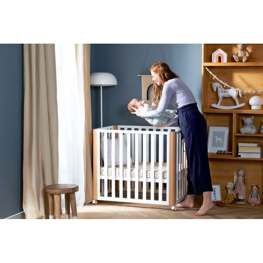 KINDERKRAFT SELECT - 4-ühes beebivoodi KOYA Premium pöök/mänd
