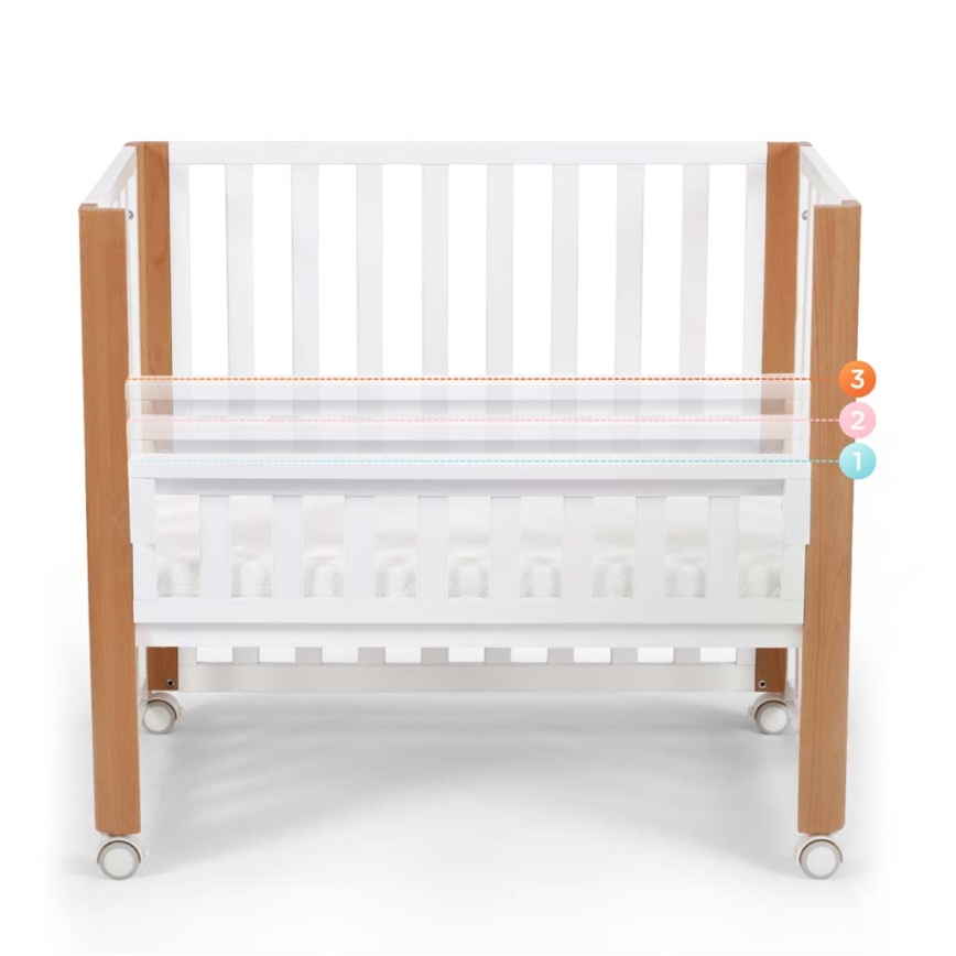 KINDERKRAFT SELECT - 4-ühes beebivoodi KOYA Premium pöök/mänd