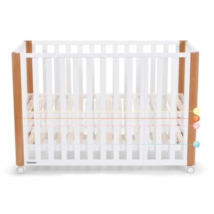 KINDERKRAFT SELECT - 4-ühes beebivoodi KOYA Premium pöök/mänd