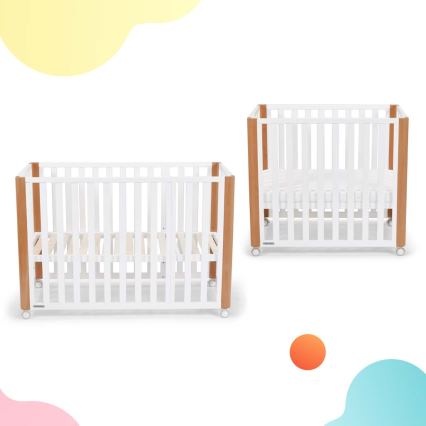 KINDERKRAFT SELECT - 4-ühes beebivoodi KOYA Premium pöök/mänd