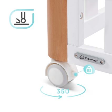 KINDERKRAFT SELECT - 4-ühes beebivoodi KOYA Premium pöök/mänd