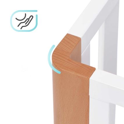 KINDERKRAFT SELECT - 4-ühes KOYA Premium beebivoodi, pöök/mänd