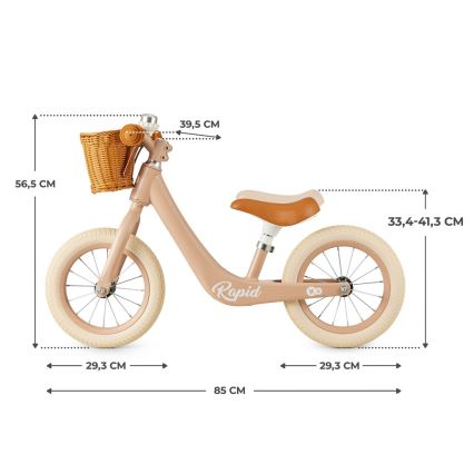 KINDERKRAFT SELECT - Jooksuratas RAPID2 roosa