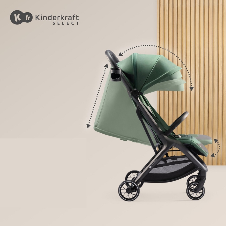 KINDERKRAFT SELECT - Käru NUBI 2 roheline