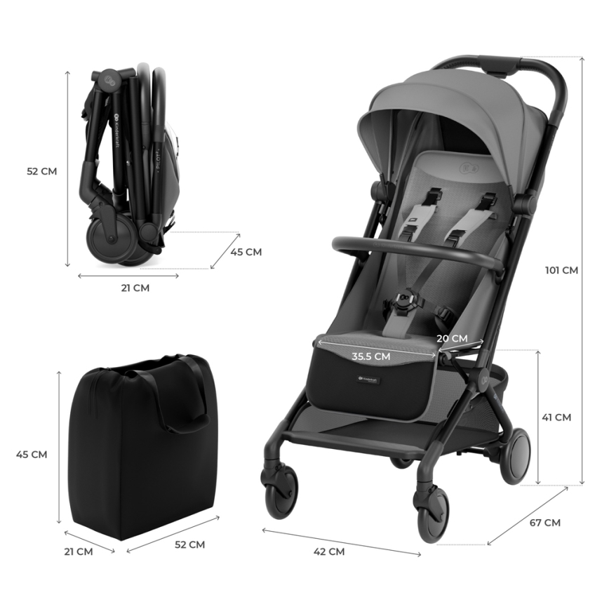KINDERKRAFT SELECT - Käru PILOT 2 hall