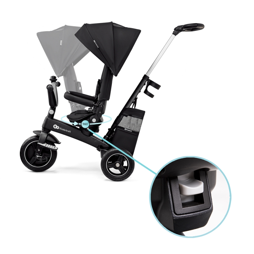 KINDERKRAFT SELECT - Kolmerattaline 5-ühes EASYTWIST Premium must