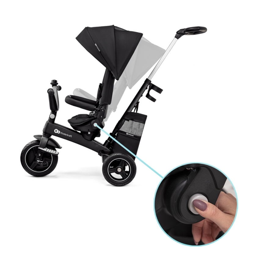 KINDERKRAFT SELECT - Kolmerattaline 5-ühes EASYTWIST Premium must