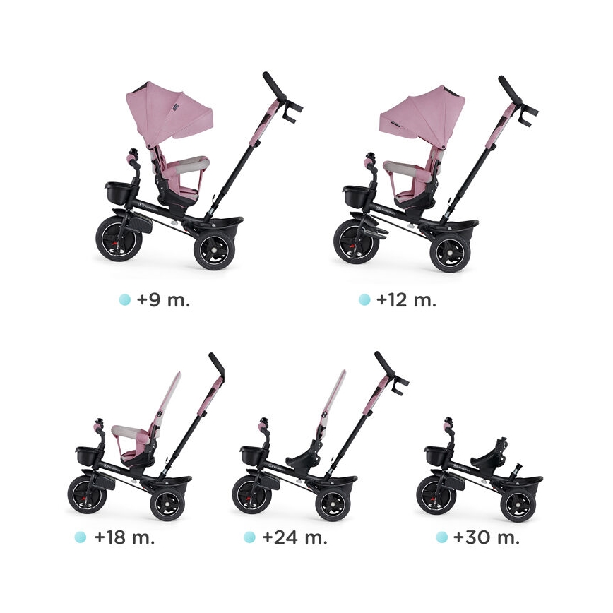 KINDERKRAFT - Kolmerattaline jalgratas 5in1 SPINSTEP roosa