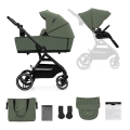 KINDERKRAFT SELECT - Kombineeritud 2-ühes jalutuskäru YOXI Mystic green