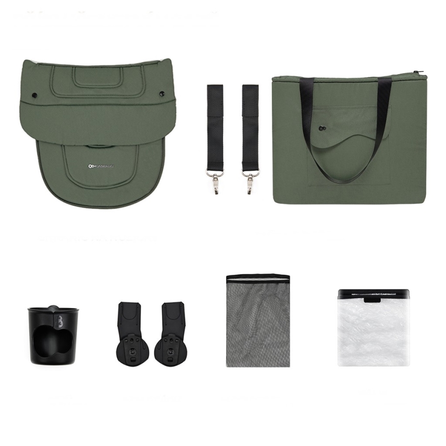 KINDERKRAFT SELECT - Kombineeritud 2-ühes jalutuskäru YOXI Mystic green