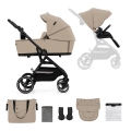 KINDERKRAFT SELECT - Kombineeritud 2-ühes vanker YOXI liivakarva beige