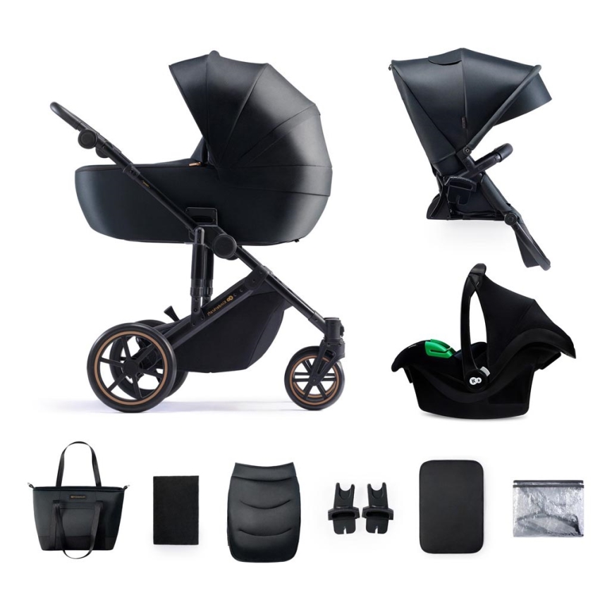 KINDERKRAFT SELECT - Kombineeritud 3-ühes PRIME 2 Premium Venezian must + turvatool