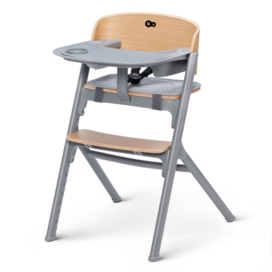 KINDERKRAFT SELECT - Laste söögitool 3-ühes LIVY Premium tamm + lamamistool CALMEE