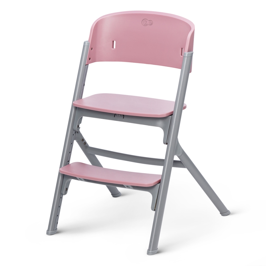 KINDERKRAFT SELECT - Laste söögitool 3-ühes LIVY Premium Aster roosa + lamamistool CALMEE
