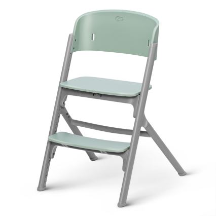 KINDERKRAFT SELECT - 3-ühes laste söögitool LIVY Premium Olive green + lamamistool CALMEE
