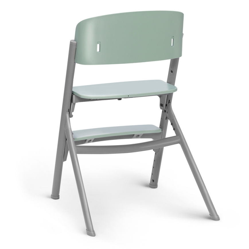 KINDERKRAFT SELECT - 3-ühes laste söögitool LIVY Premium Olive green + lamamistool CALMEE