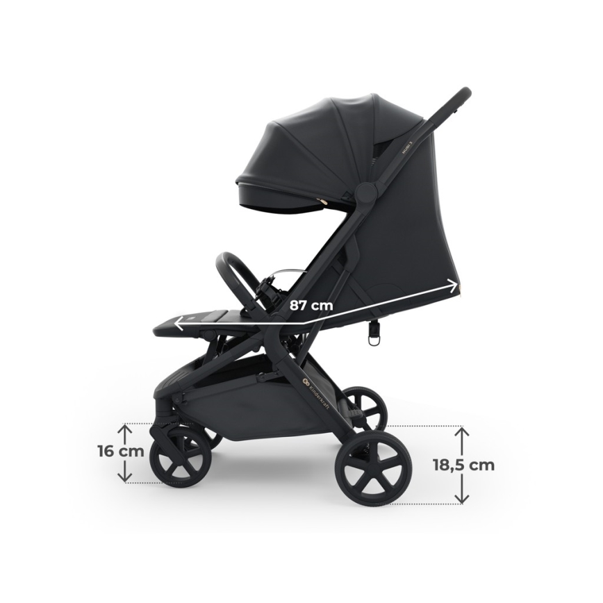 KINDERKRAFT SELECT - NUBI 3 spordikäru Midnight Black