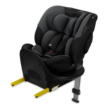 KINDERKRAFT SELECT - Pööratav turvatool I-FIX alusega (40-150 cm) grafiitmust