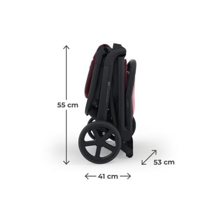 KINDERKRAFT SELECT - Spordikäru NUBI 3 Dark Ruby