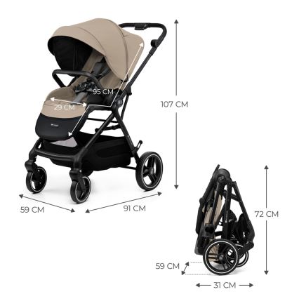 KINDERKRAFT SELECT - spordikäru YOXI, liivbeež