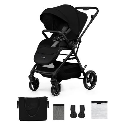 KINDERKRAFT SELECT - Sportlik jalutuskäru YOXI Pure black