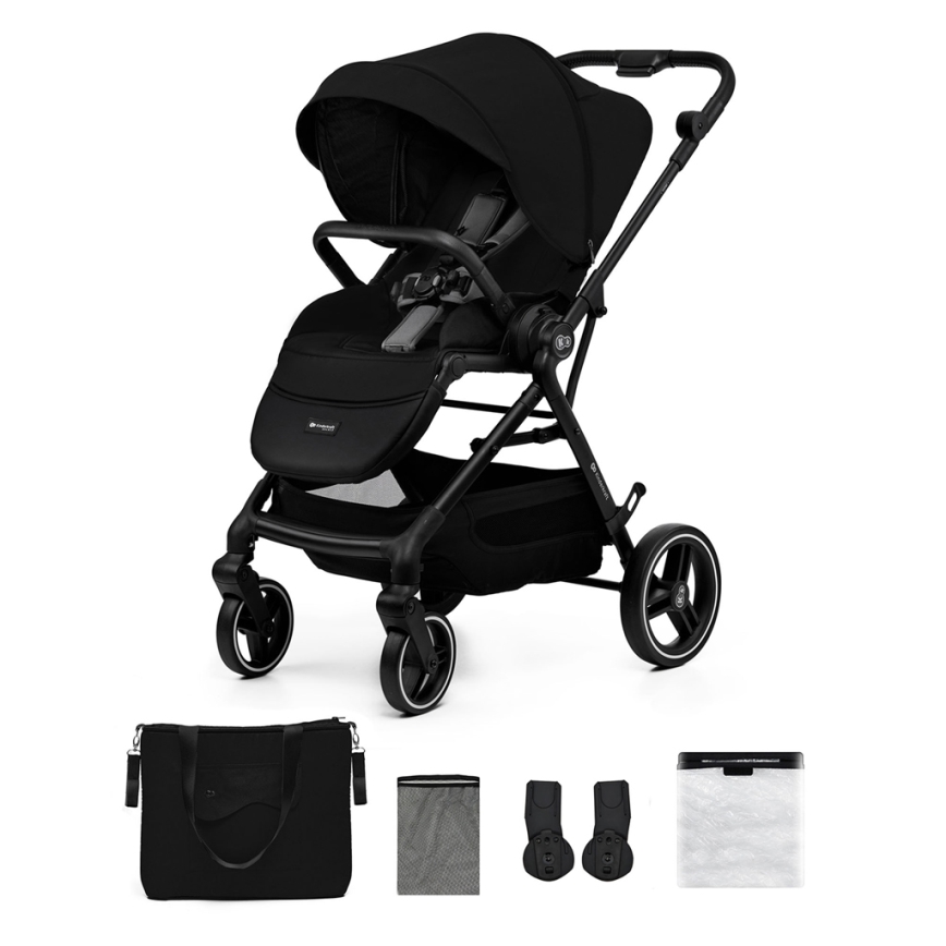 KINDERKRAFT SELECT - Sportlik jalutuskäru YOXI Pure black