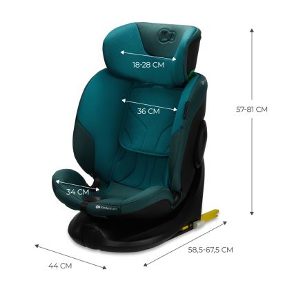 KINDERKRAFT SELECT - pöörleva I-FIX alusega laste turvatool (40-150 cm) Harbor sinine