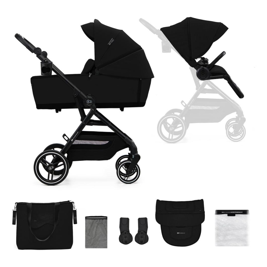 KINDERKRAFT SELECT - Universaalne vanker 2in1 YOXI Pure must