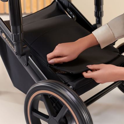KINDERKRAFT SELECT - Universaalne vanker 3-ühes PRIME 2 Premium Dark roheline + turvatool