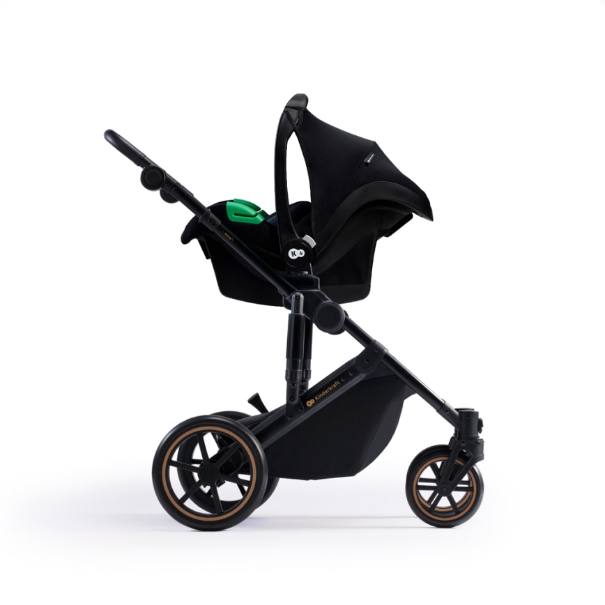 KINDERKRAFT SELECT - Universaalne vanker 3-ühes PRIME 2 Premium Dark roheline + turvatool