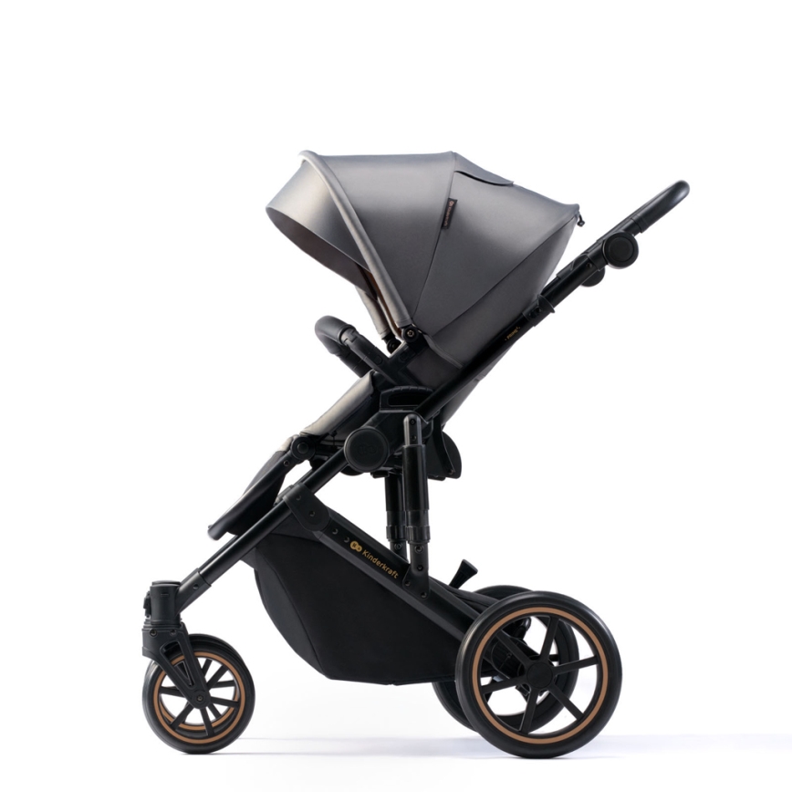 KINDERKRAFT SELECT - Universaalne vanker 3-ühes PRIME 2 Premium Shadow hall + turvatool