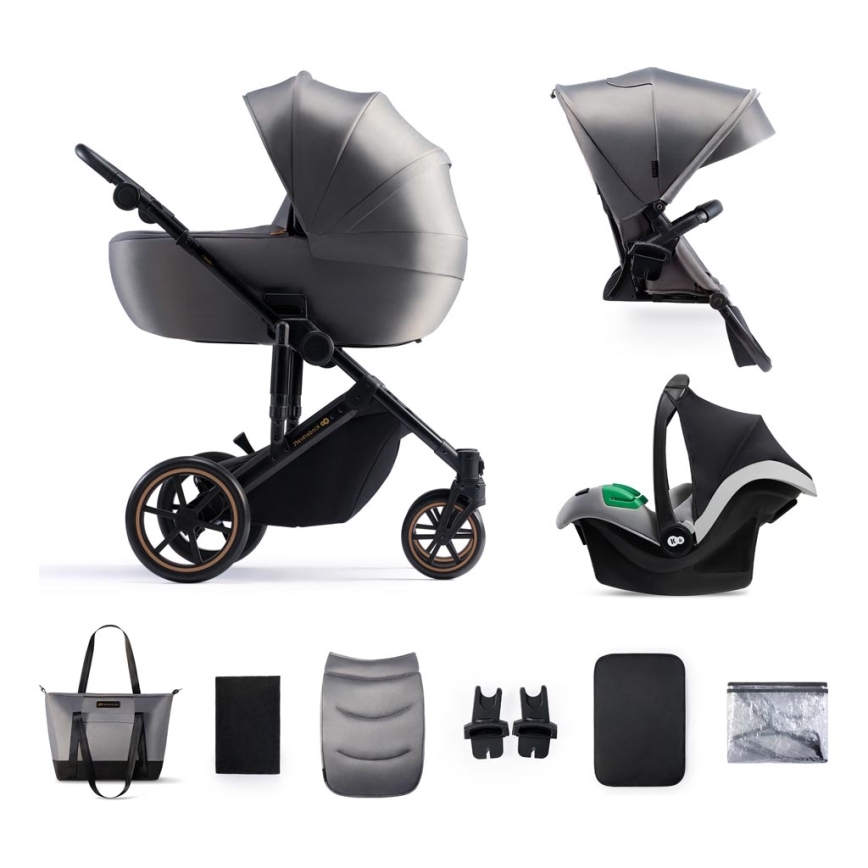 KINDERKRAFT SELECT - Universaalne vanker 3-ühes PRIME 2 Premium Shadow hall + turvatool