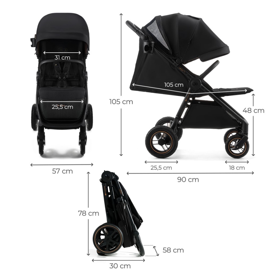 KINDERKRAFT - spordivanker MITZY Air Black
