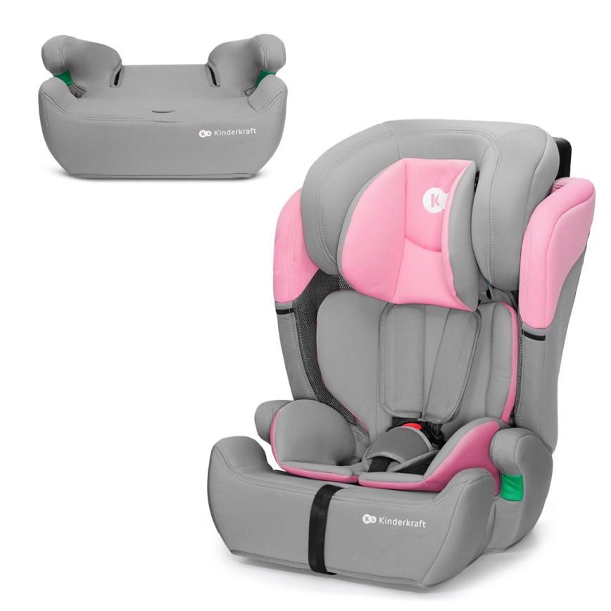 KINDERKRAFT - Turvatool COMFORT UP i-Suurus (76-150 cm) hall/roosa