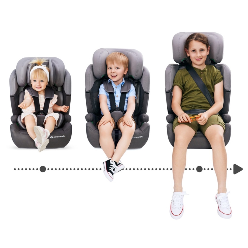 KINDERKRAFT - Turvatool COMFORT UP i-Suurus (76-150 cm) helehall