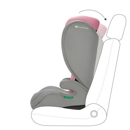 KINDERKRAFT - Turvatool I-SPARK i-Suurus (100-150 cm) roosa