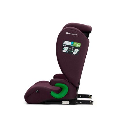 KINDERKRAFT - Turvatool JUNIOR FIX 2 (100-150 cm) Cherry pearl