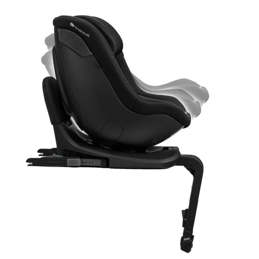 KINDERKRAFT - Turvatool pööratava alusega I-GUARD PRO i-Size 61-105 cm must
