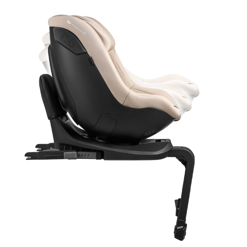 KINDERKRAFT - Pööratava alusega autos turvatool I-GUARD PRO i-Size 61-105 cm beež