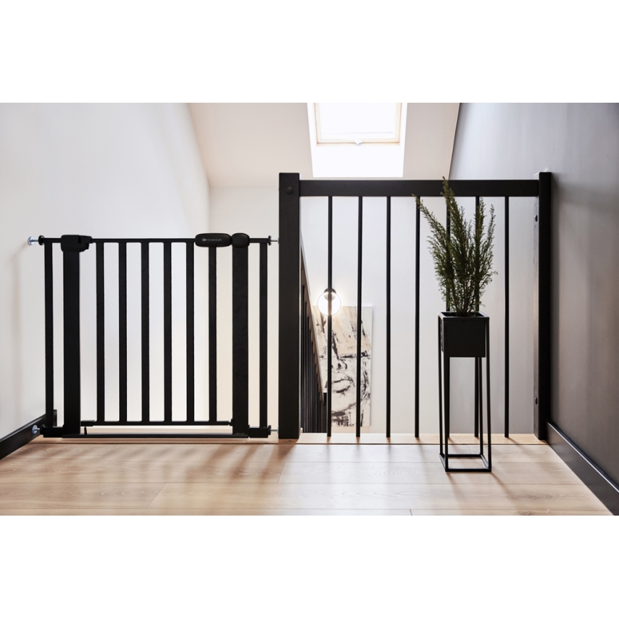 KINDERKRAFT - Turvavärav LOCK&GO 75-103 cm must