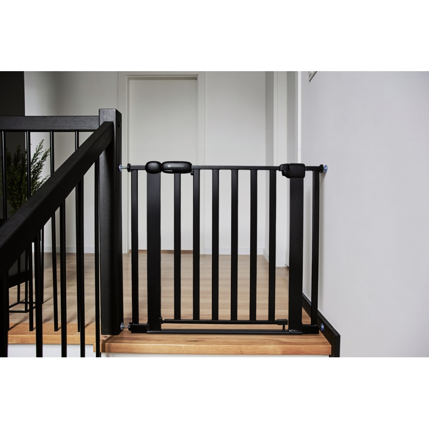 KINDERKRAFT - Turvavärav LOCK&GO 75-103 cm must