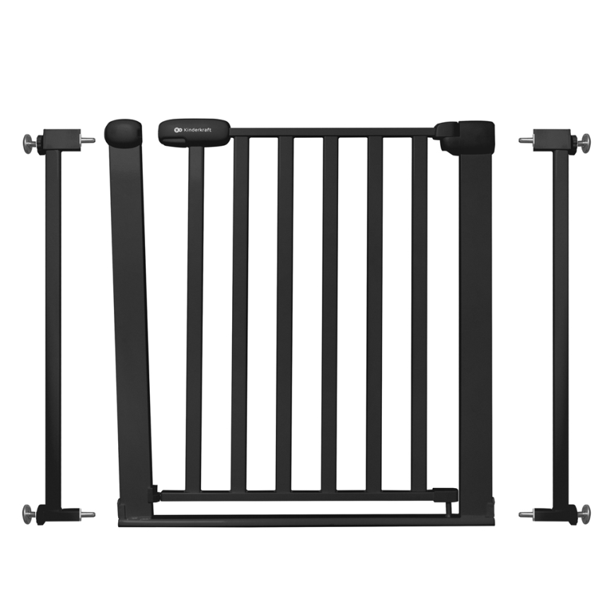 KINDERKRAFT - Turvavärav LOCK&GO 75-103 cm must