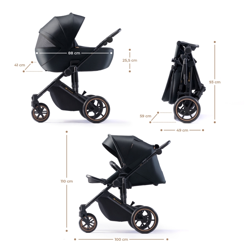 KINDERKRAFT - Universaalne vanker 2in1 PRIME 2 must