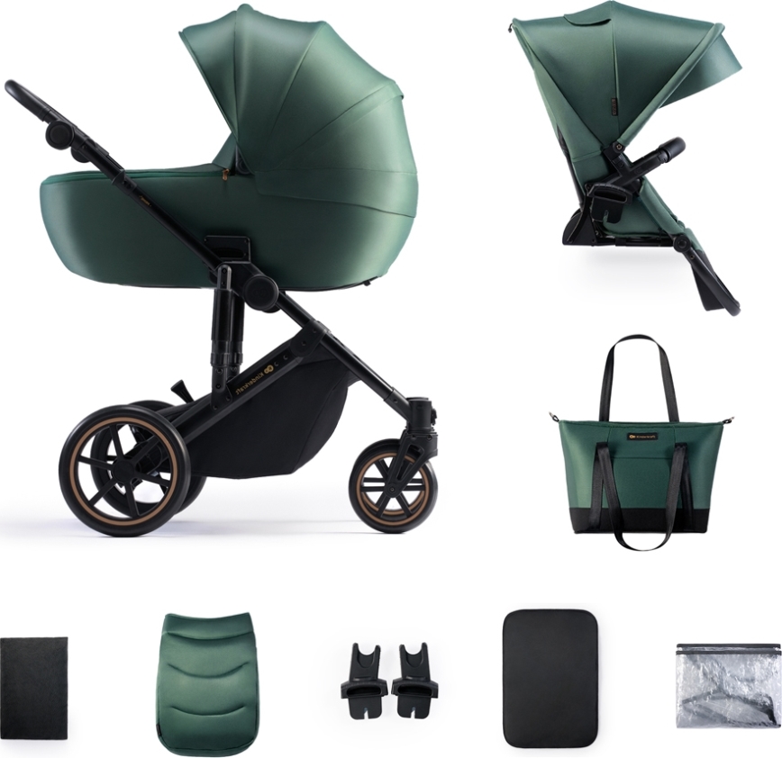 KINDERKRAFT - Universaalne vanker 2in1 PRIME 2 roheline