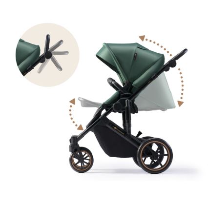 KINDERKRAFT - Universaalne vanker 2in1 PRIME 2 roheline