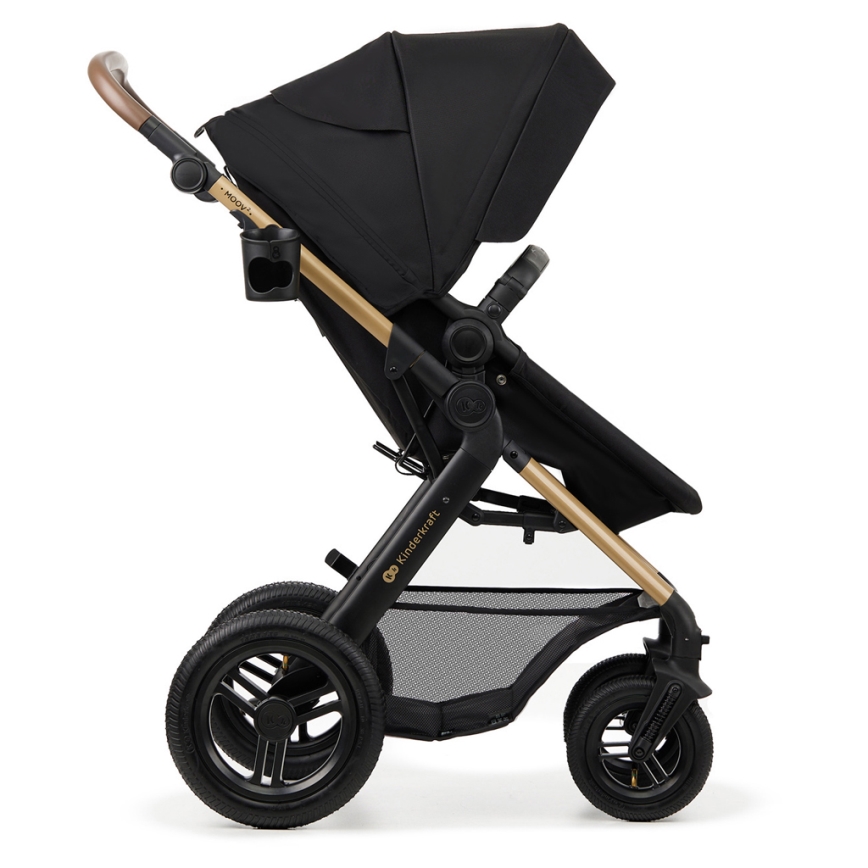 KINDERKRAFT - Universaalne vanker 3-ühes MOOV 2 AIR Pure must + turvatool MINK PRO